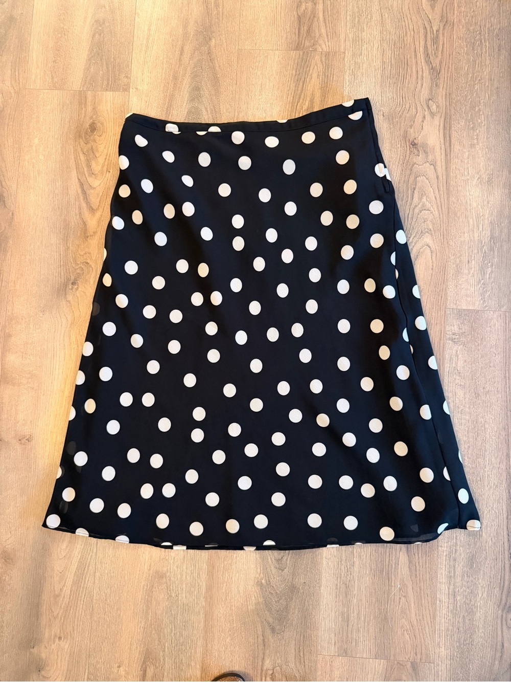 H&M Polka Dot A-Line Midi Skirt